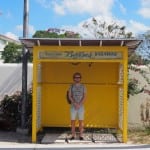 Bus stop Jitney Bus Bahamas Nassau