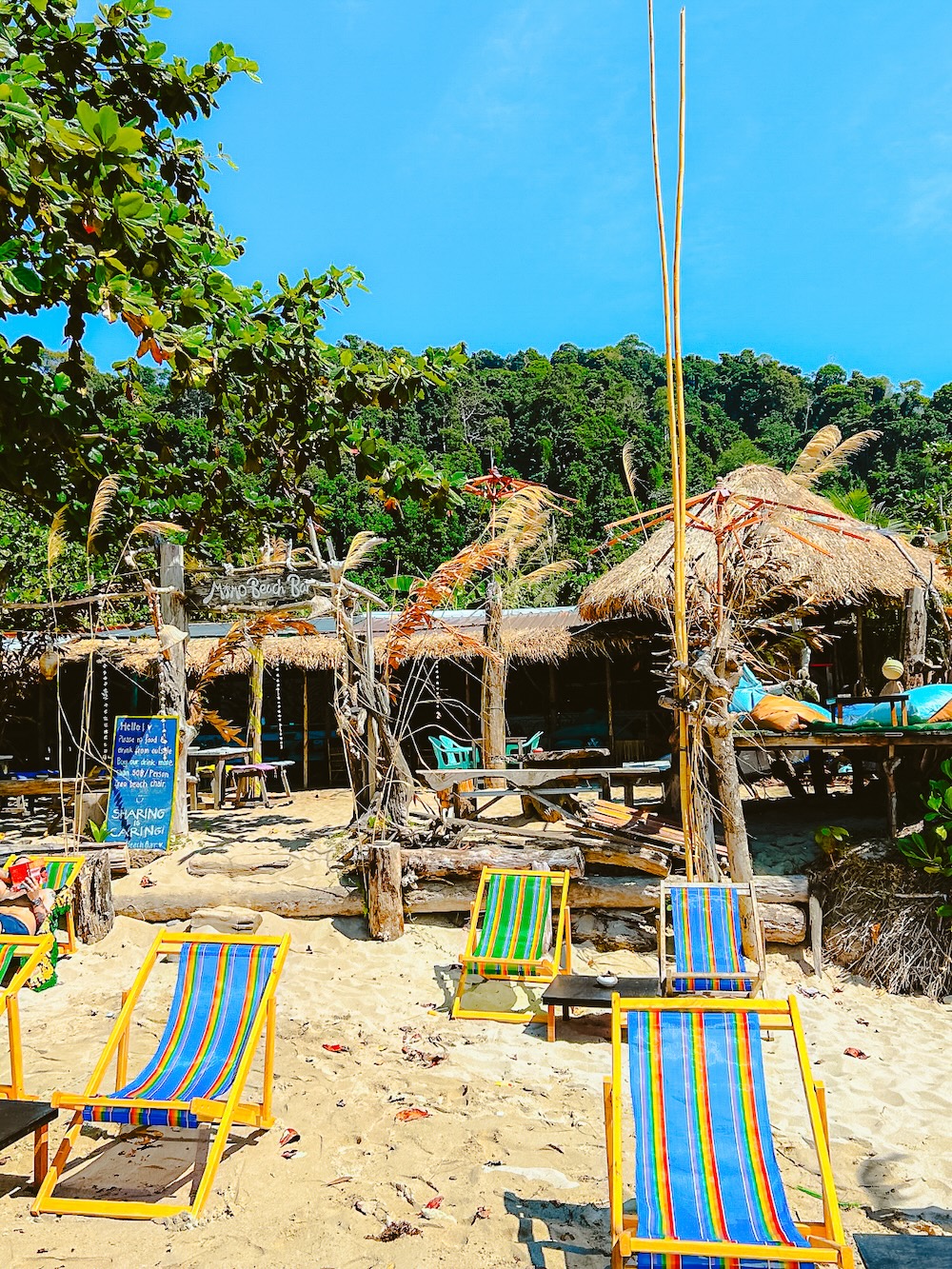 Lonely beach strandbar