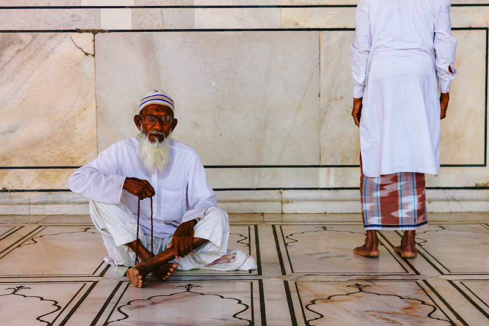 Man in New Delhi