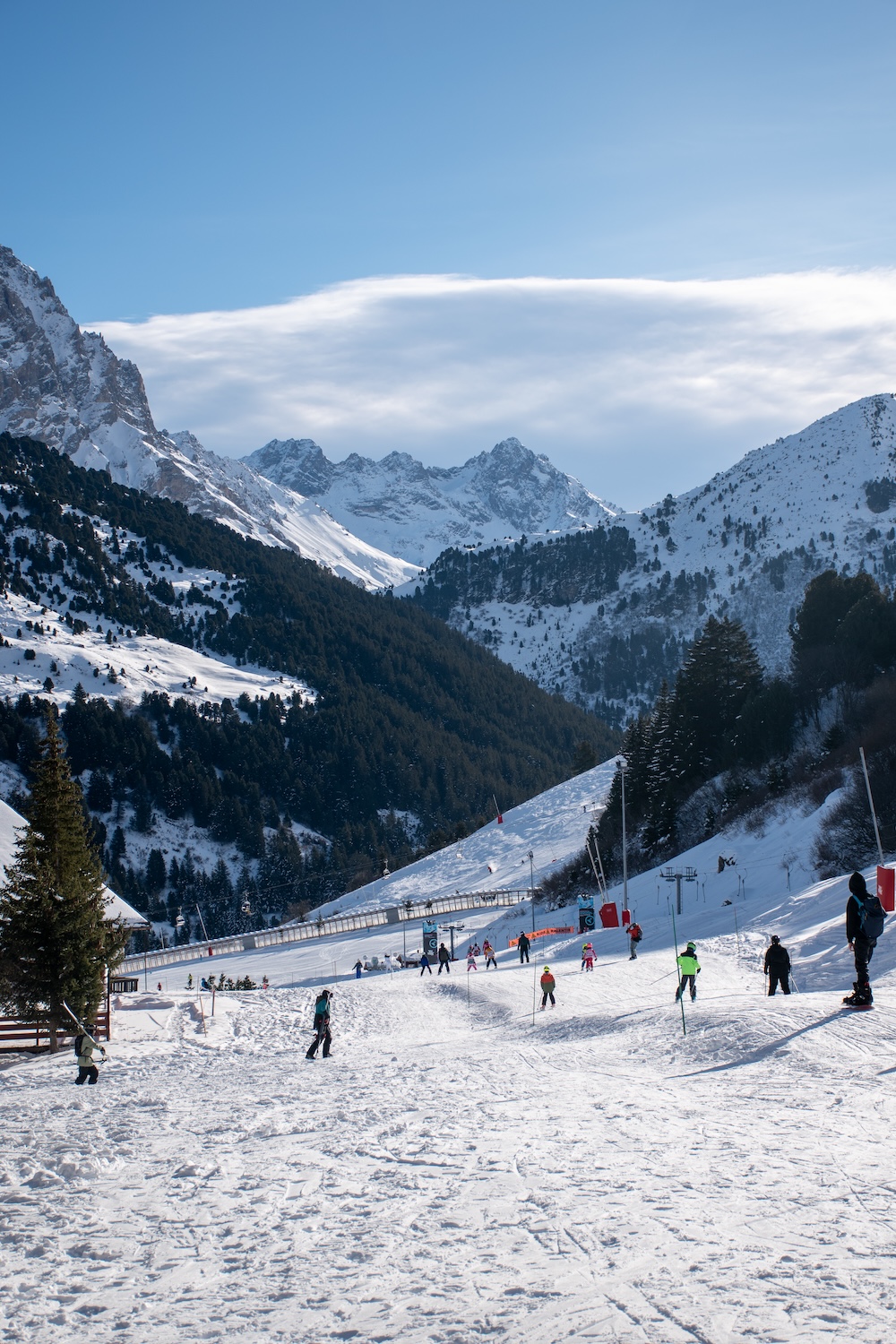 Méribel groene skipiste