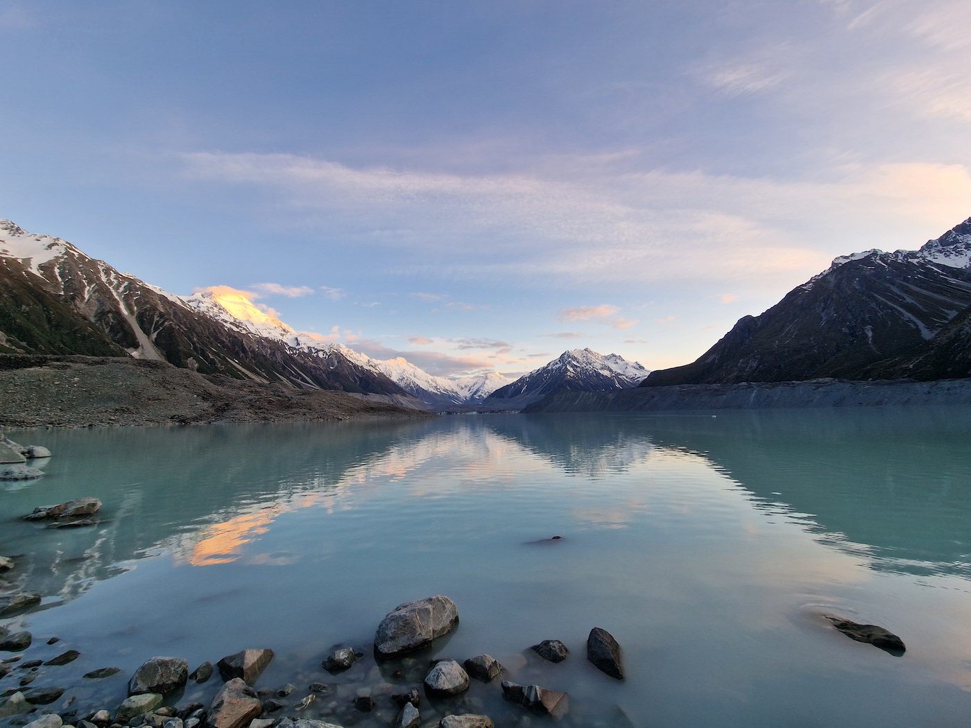 Mount Cook Aoraki Niew Zeeland Tasman lake