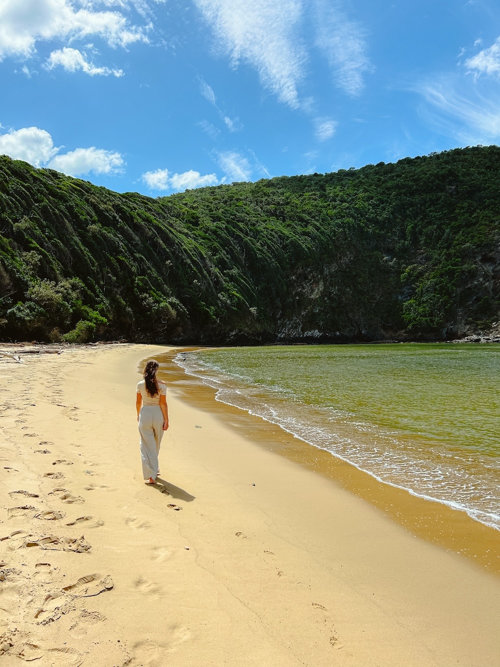 Nature's Valley, Tamara op het strand