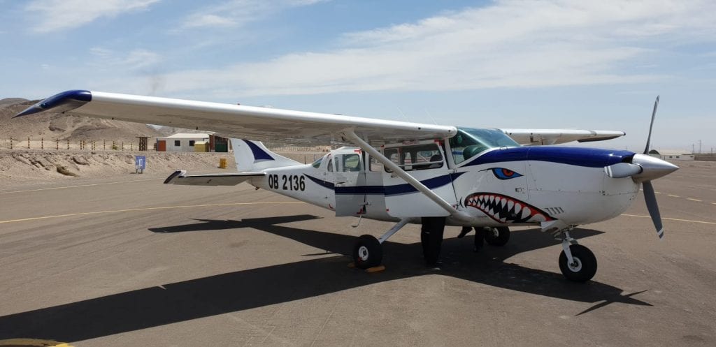 Nazca lijnen bezoeken vliegen in peru