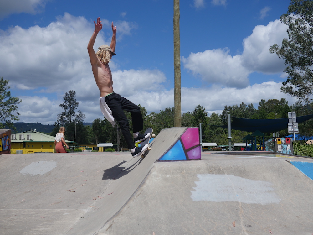 Nimbin skatepark dichtbij Byron Bay