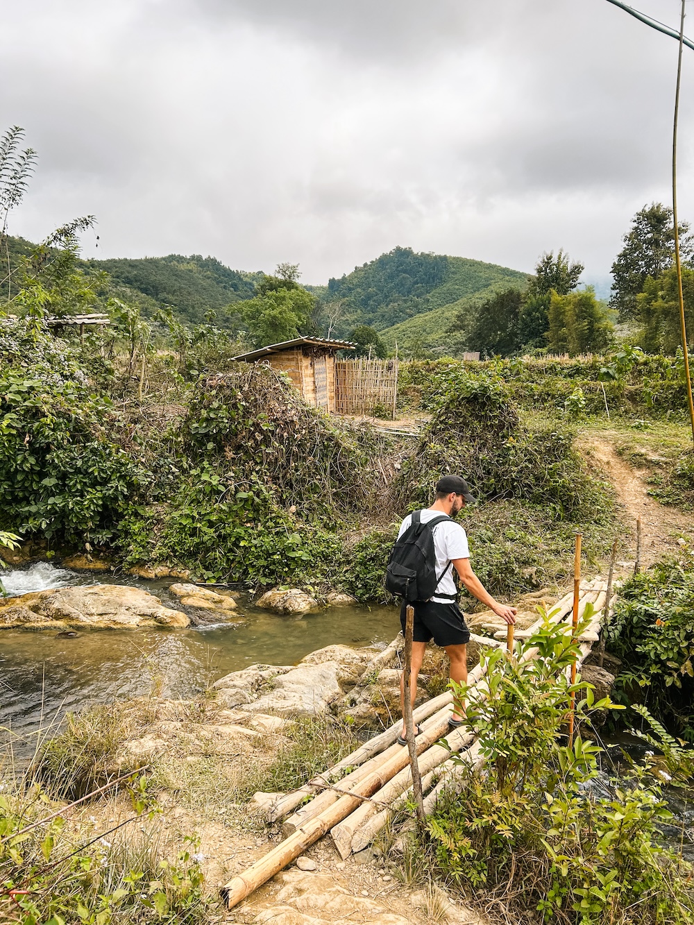 Nong Khiaw dorpje nabij