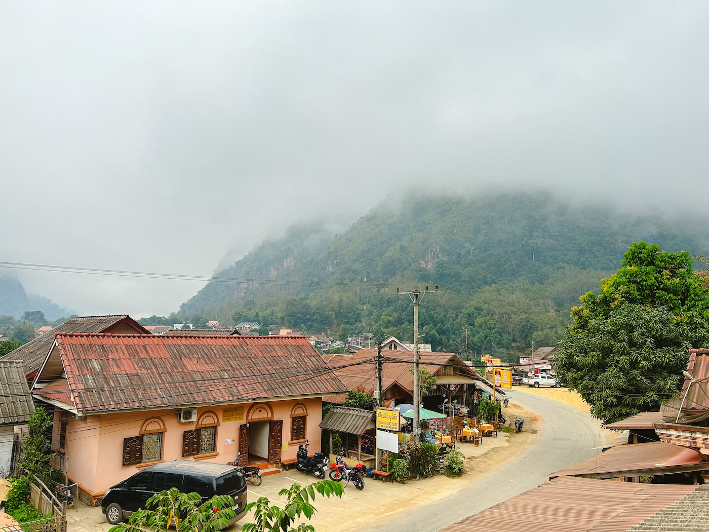 Nong Khiaw straat