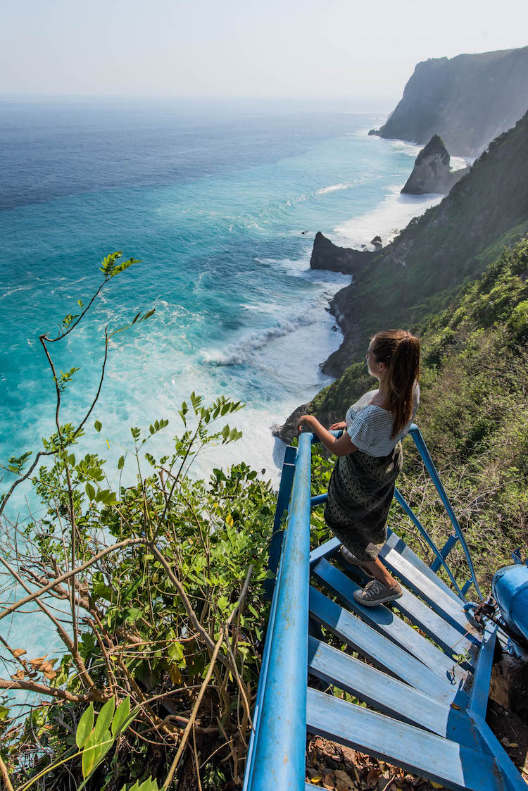 Nusa Penida bezienswaardigheden wat doen Blue stairs