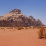 Omgeving wadi rum jordanie