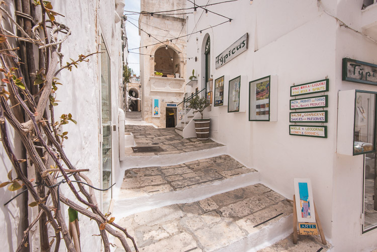 Ostuni Puglia Italie oude deel