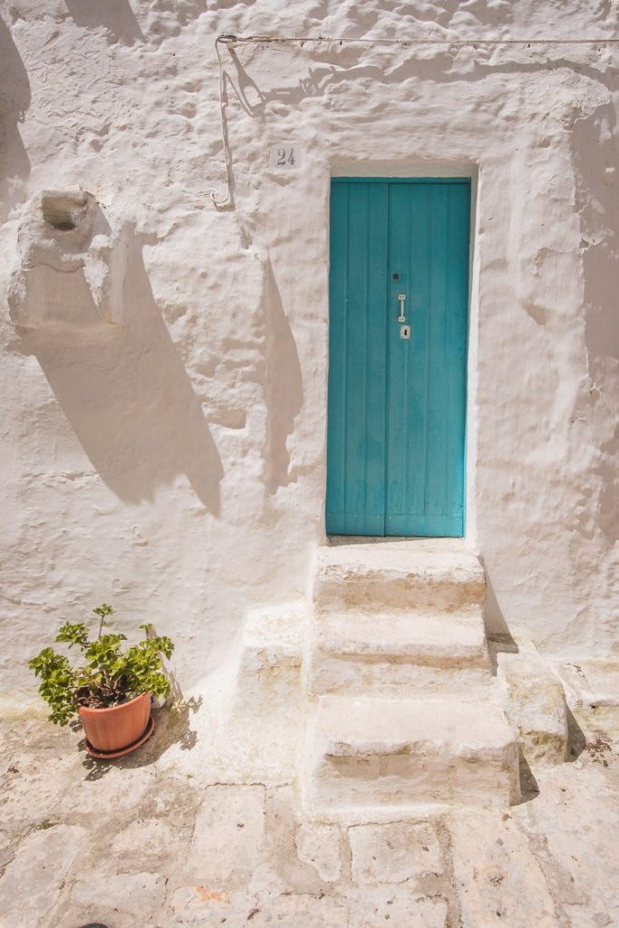 Ostuni witte stad huisjes