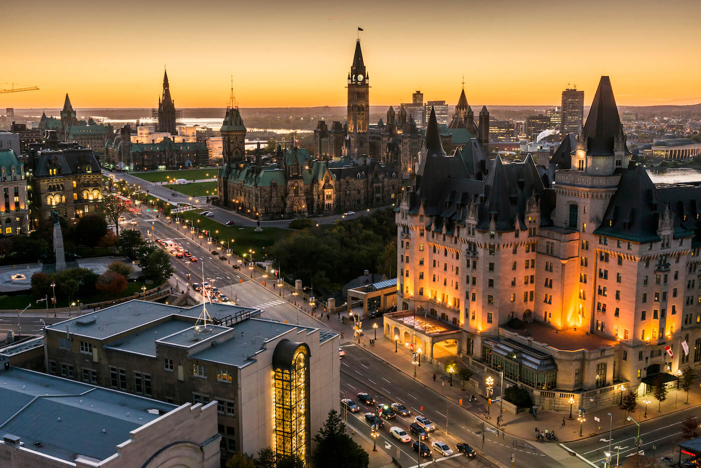 Ottawa in Canada downtown Parliament Hill