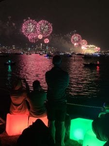 Oud en Nieuw Sydney NYE uitzicht