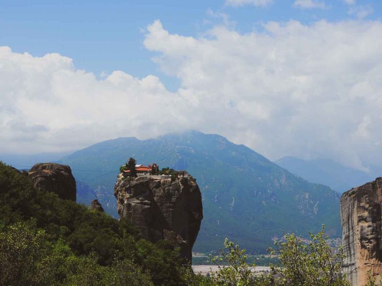 Kloosters van Meteora op 100 km Berg Olympus