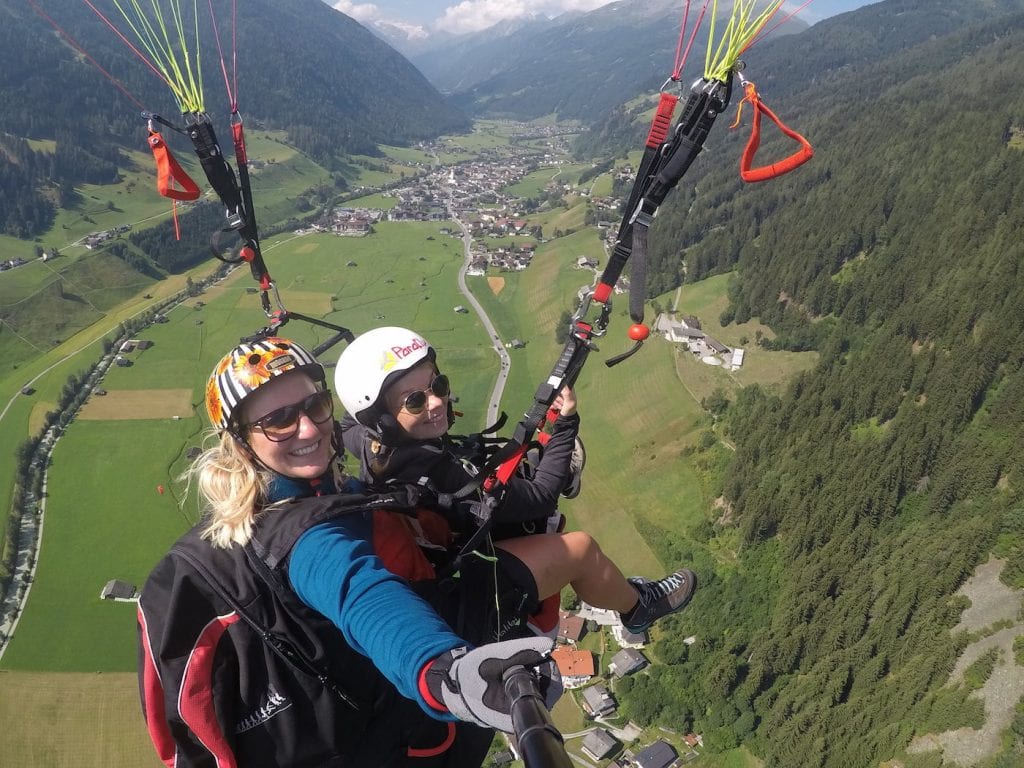 paragliden in stubai parafly