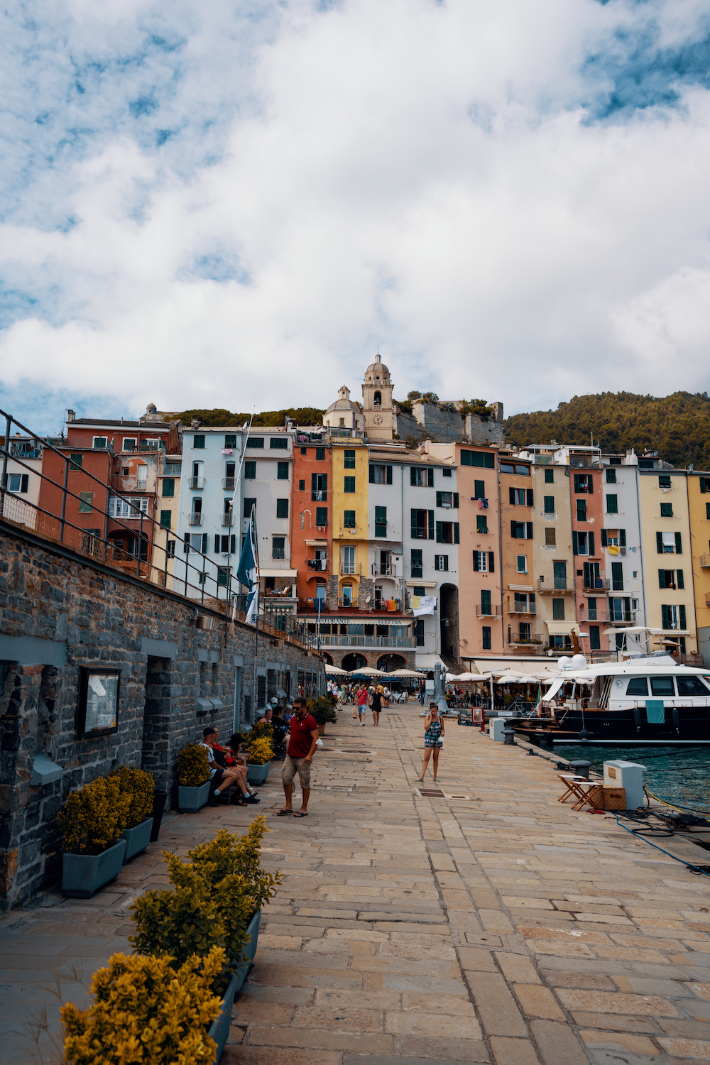 Portovenere gekleurde huisjes