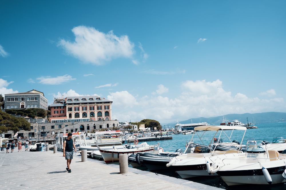 Portovenere haven italie