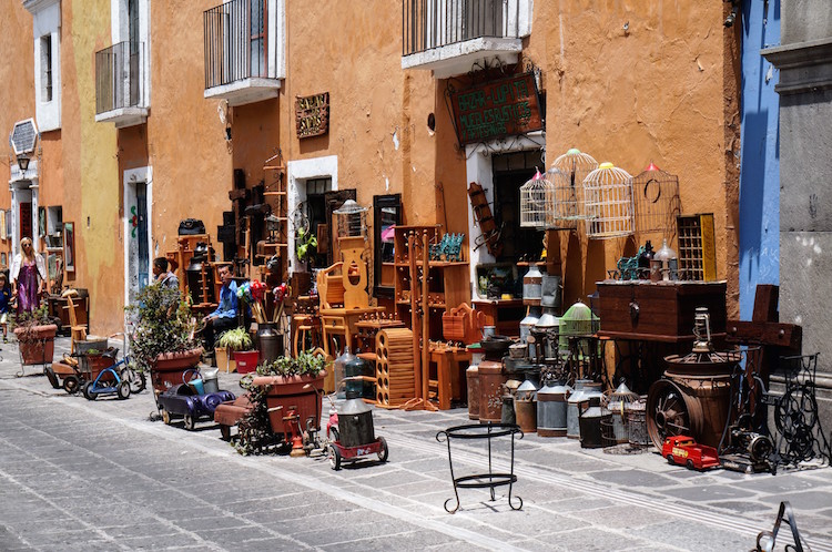 Puebla Mexico Knusse straatjes