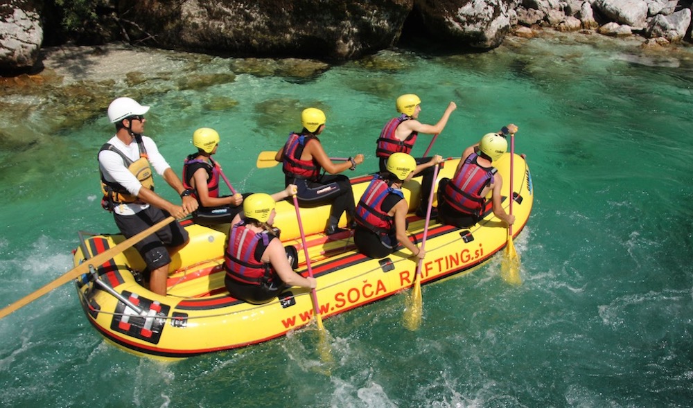 Raften op de Soca River