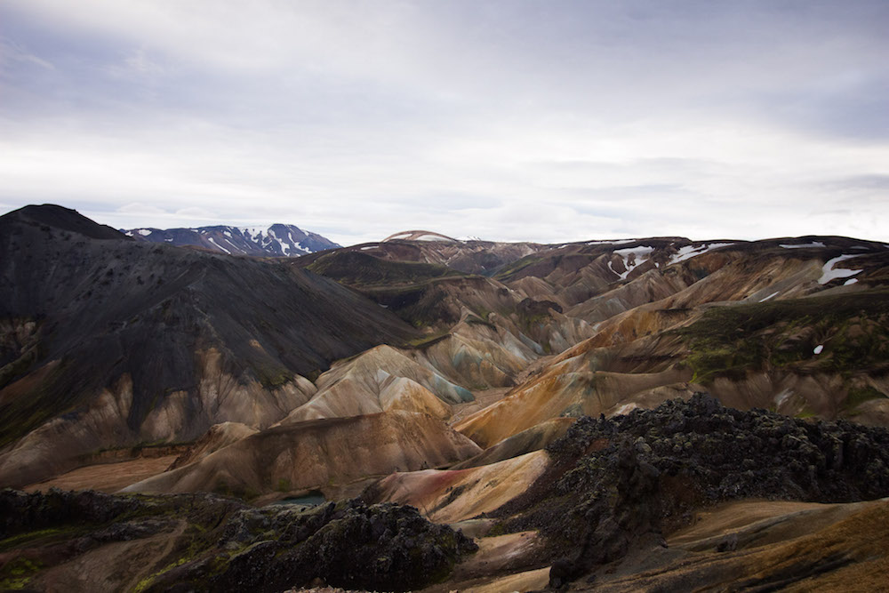 Rainbow mountains ijsland Landmannalaugar