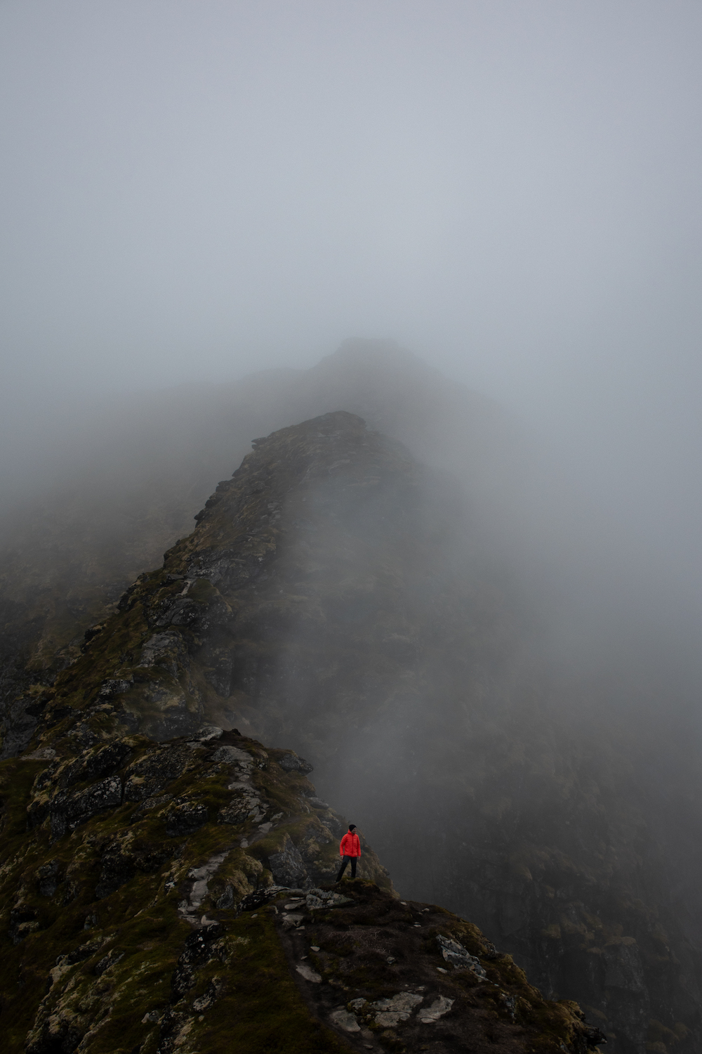 Reinebringen in de mist