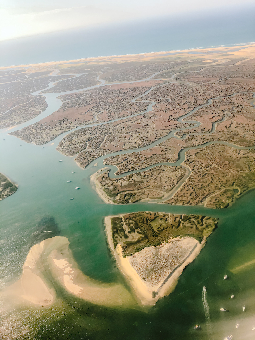 Ria Formosa vanuit de lucht