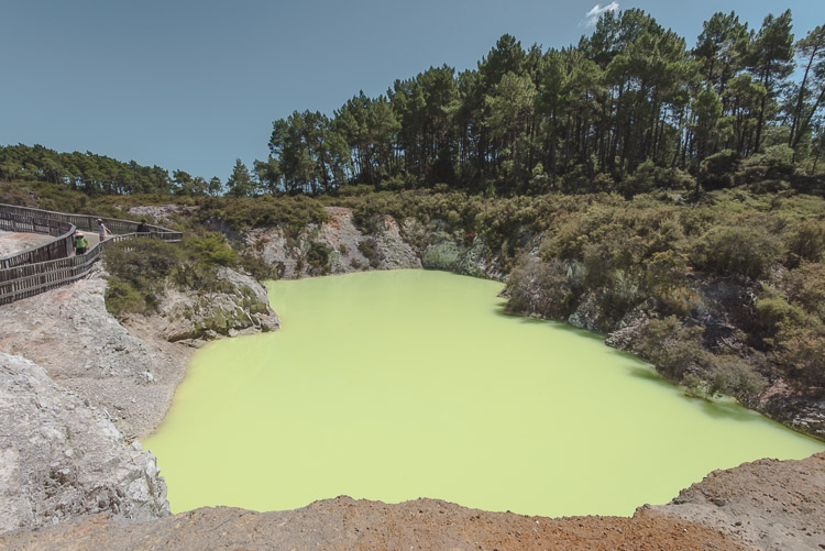 Rotorua in Nieuw Zeeland Devil's Pool