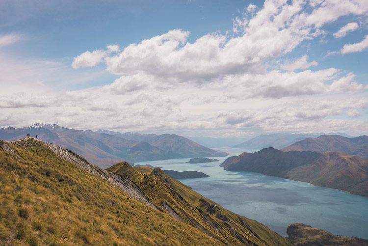 Roys Peak wandeling op zuidereiland nieuw zeeland