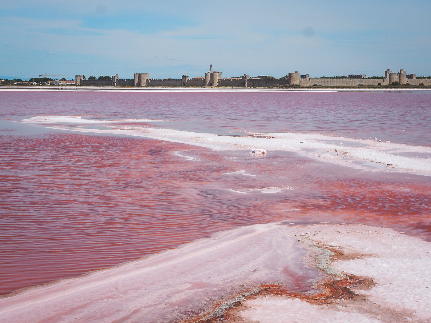 Roze meer in Frankrijk