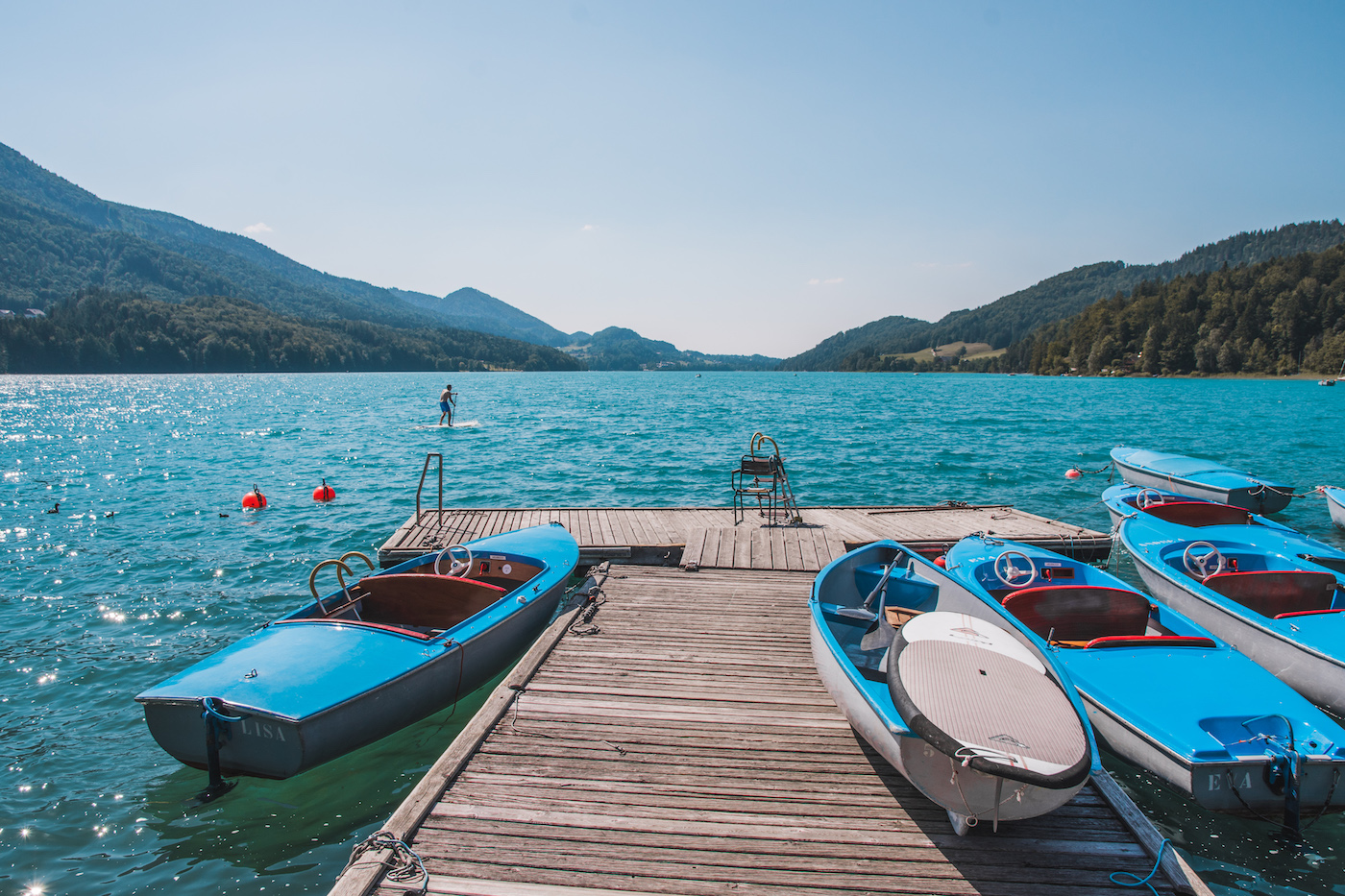 Salzburg in de zomer Fuschlsee