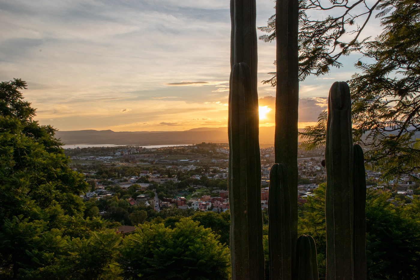 San Miguel de Allende zonsondergang