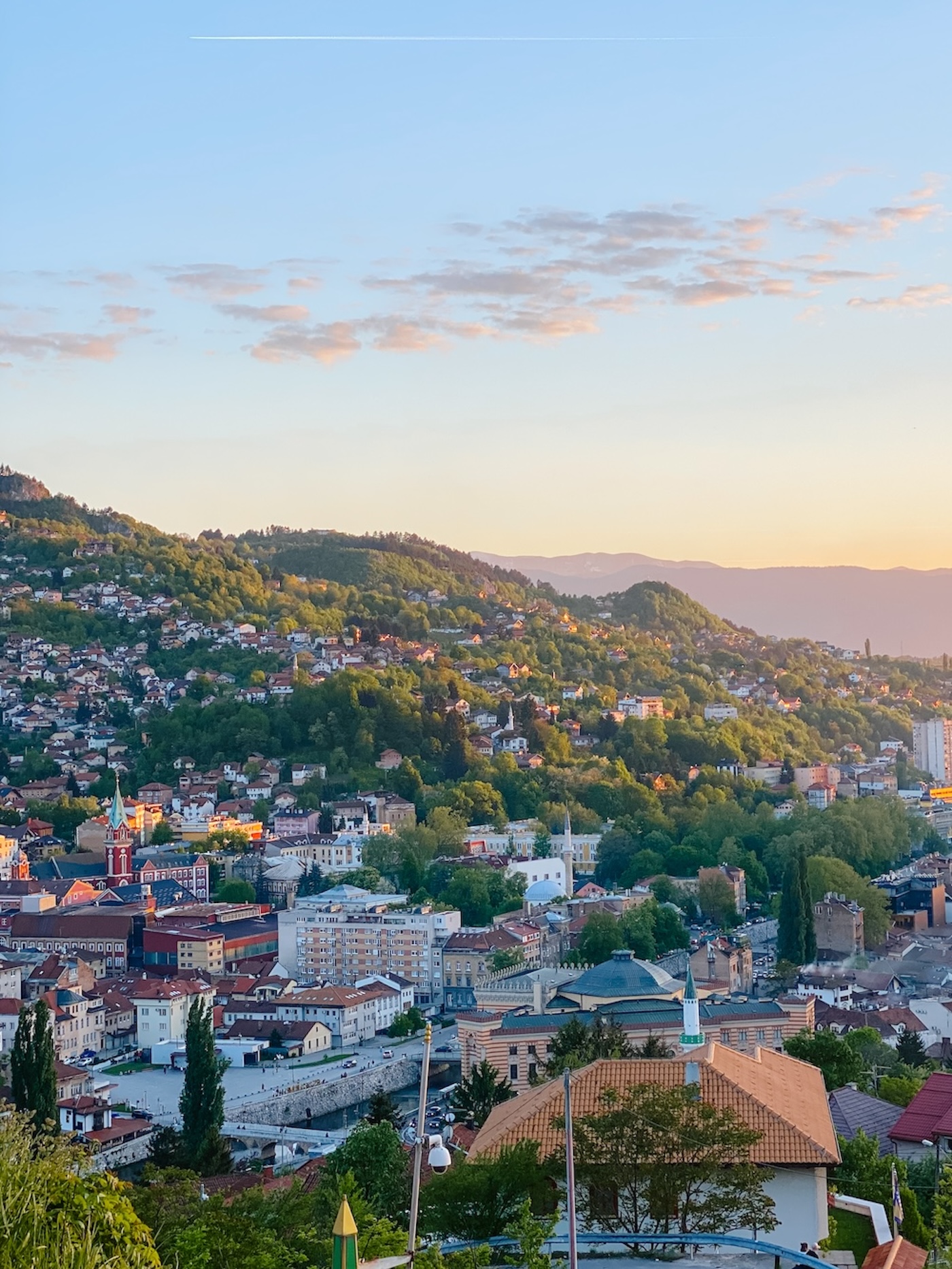 Sarajevo zonsondergang