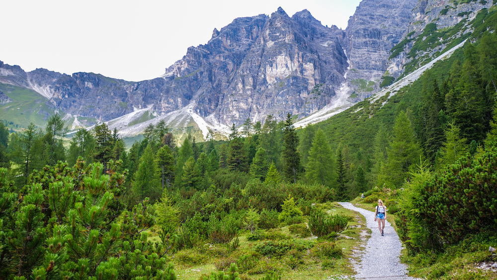 Schlick 2000 wandelroutes tijdens zomervakantie stubaital