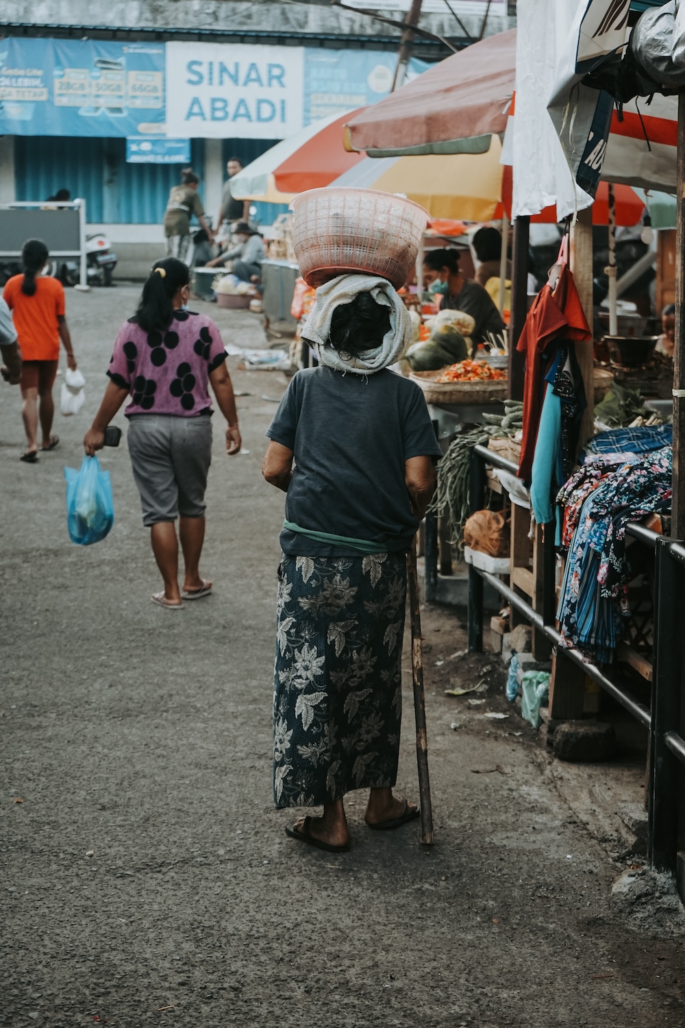 Sidemen Bali, ochtend markt