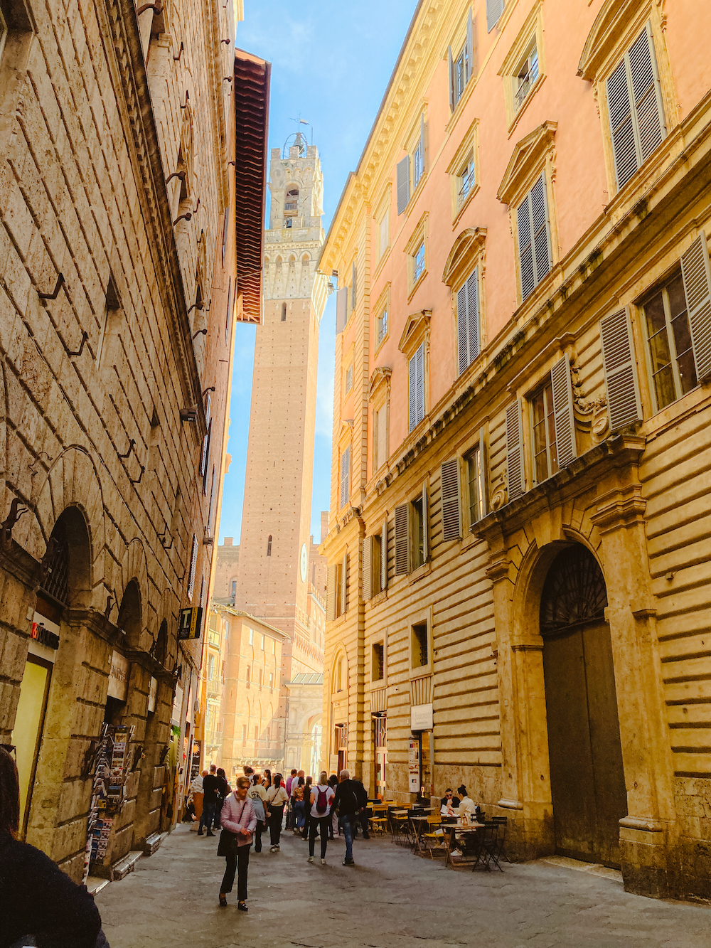 Siena, uitzicht op Torre del Mangia