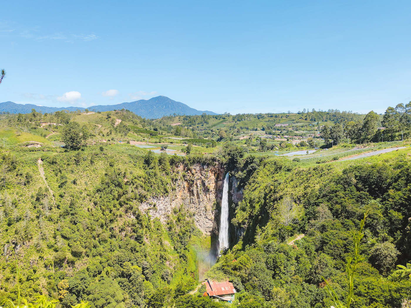 Sipisopiso waterval, Sumatra Indonesië