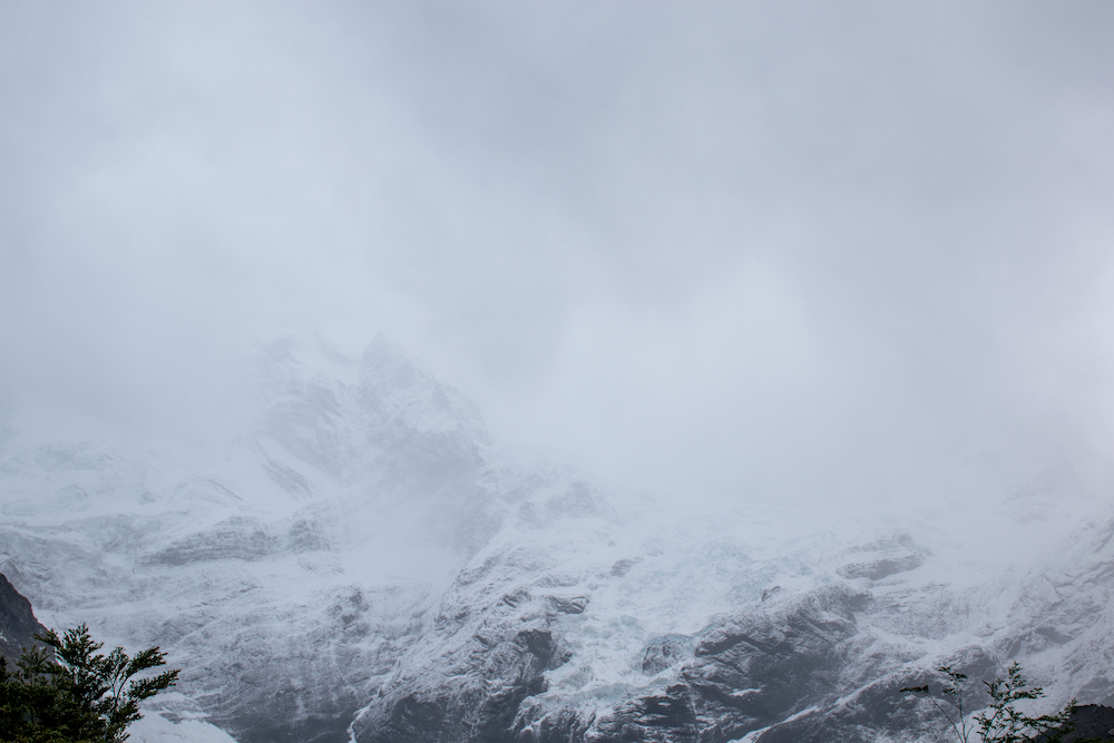 Sneeuw in Torres del Paine