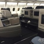 Stoelen in Business Class Turkish Airlines