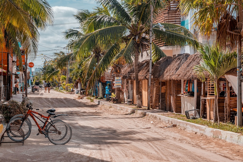 Straat op Isla Holbox