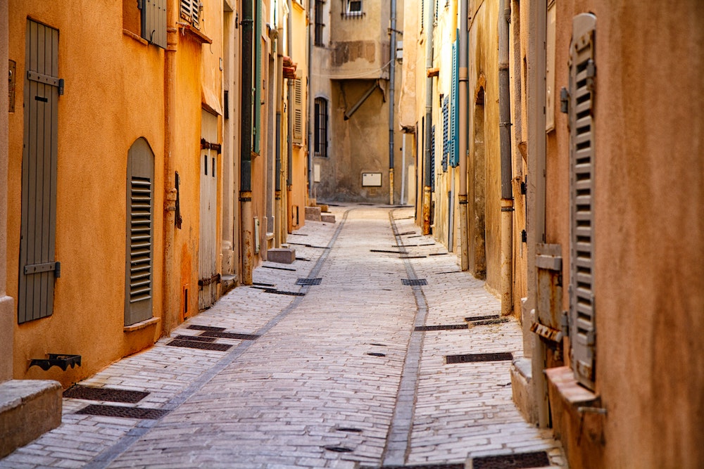 Straatje in Saint-Tropez