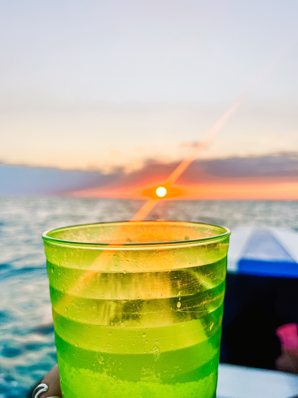 Sunset boat tour Little Corn Island