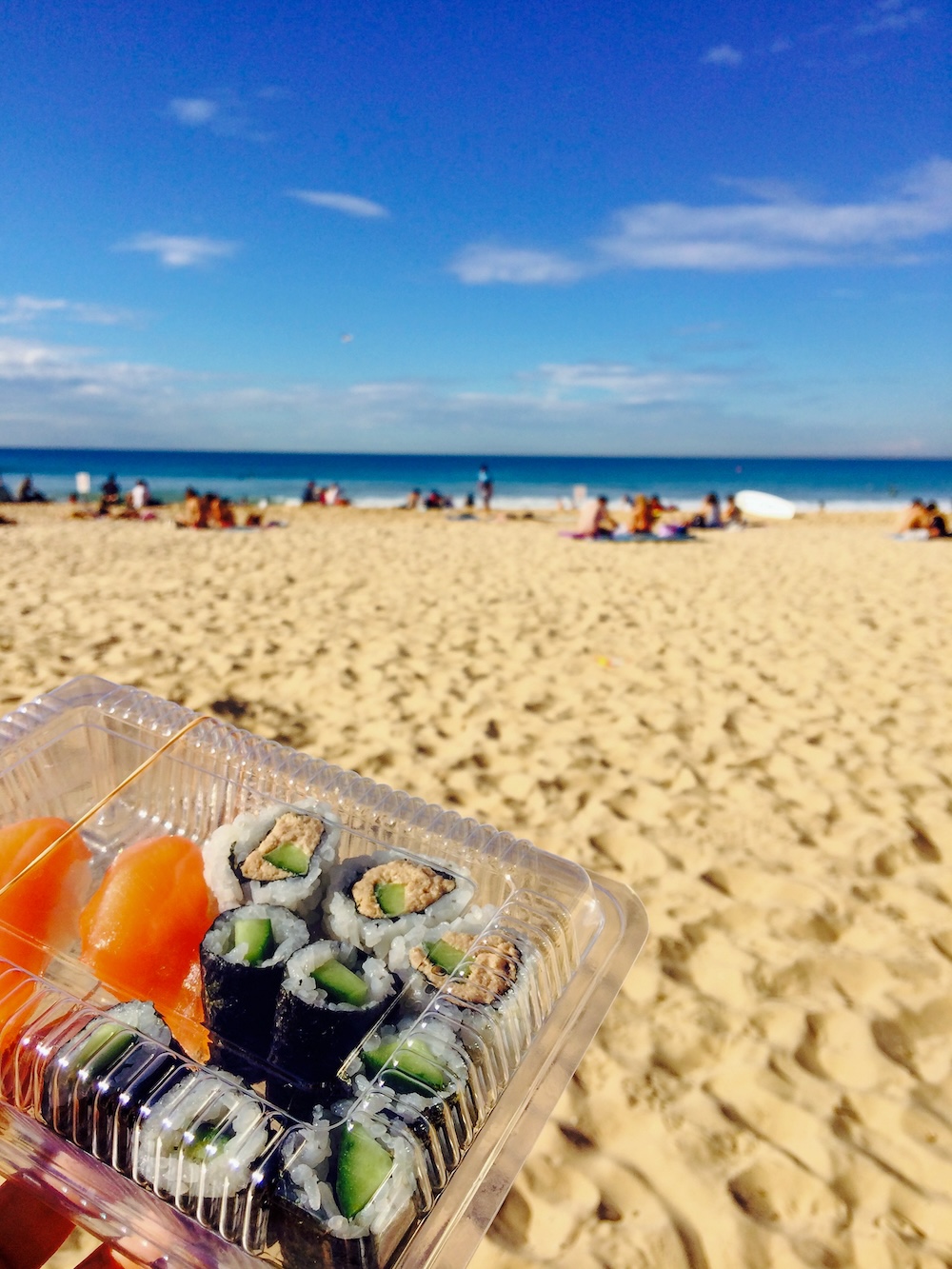 Sushi op Manly beach