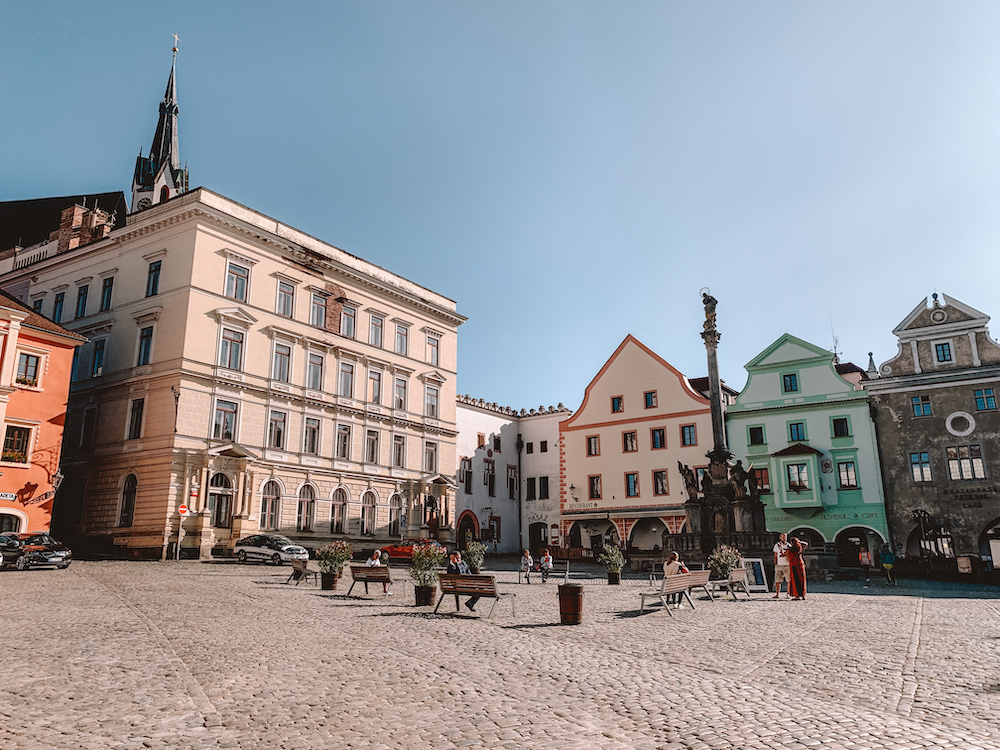 Svornosti-plein in Cesky Krumlov