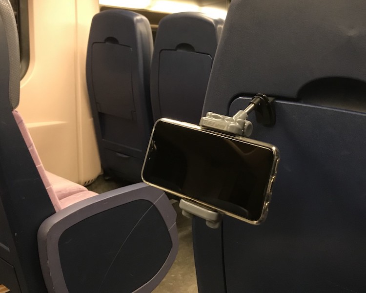 Telefoonhouder trein Lockjaww NS intercity