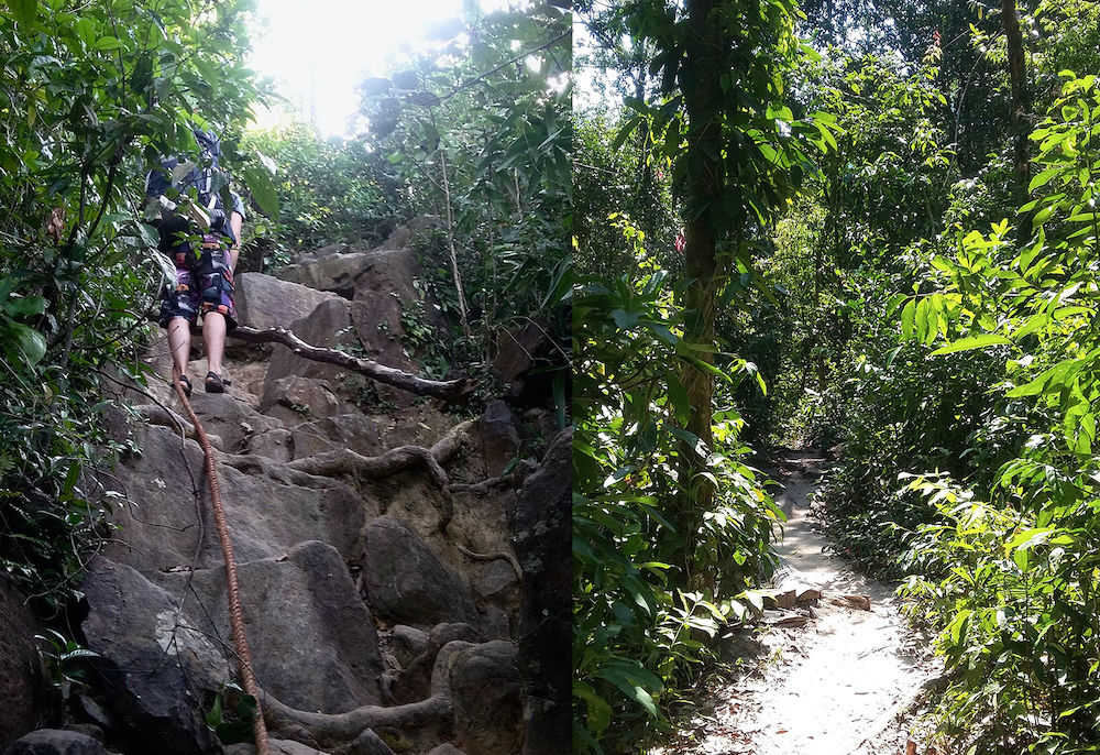 Tocht door de jungle koh rong