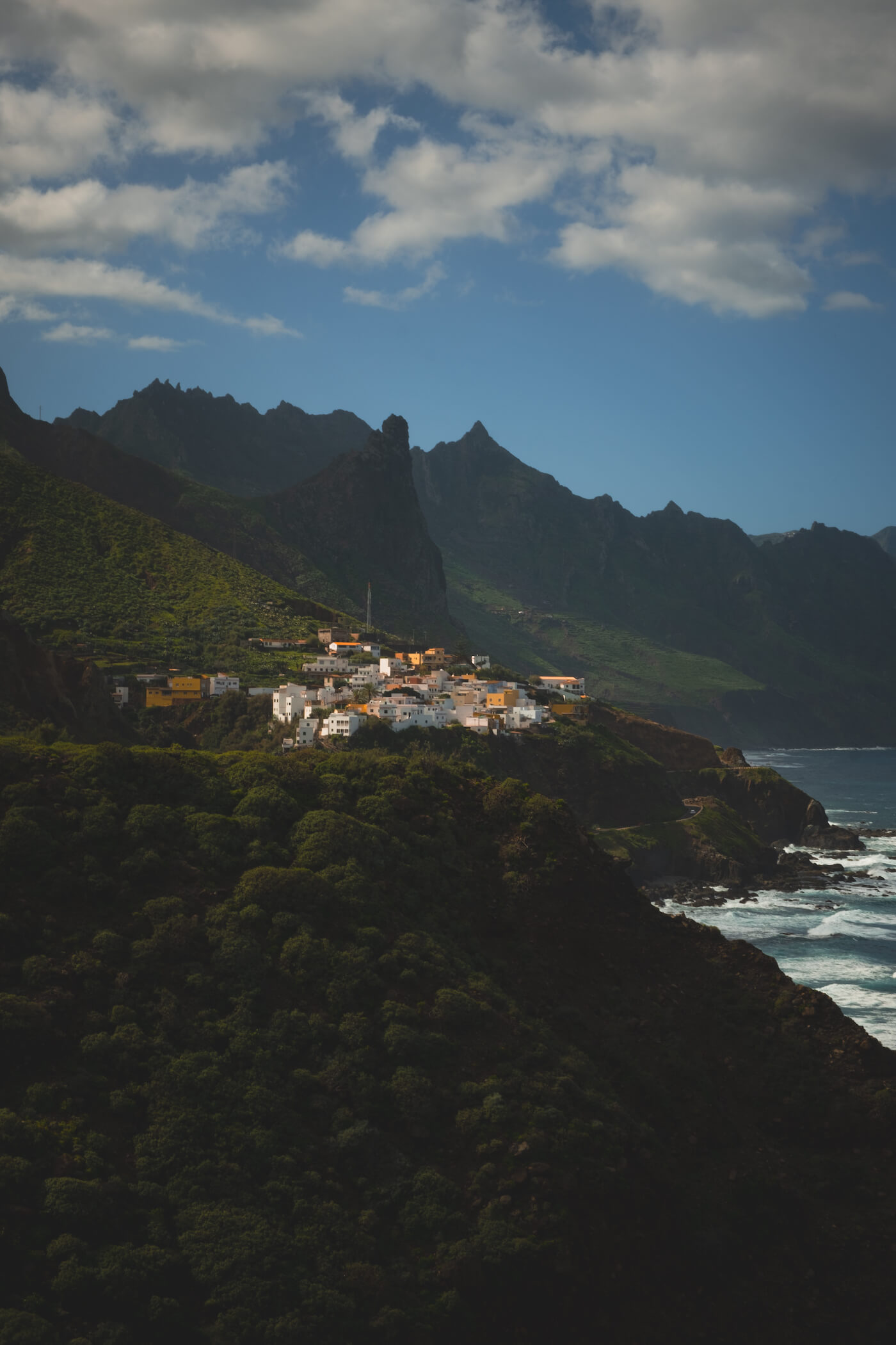 Uitzicht kust La laguna Tenerife