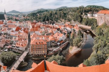 Uitzicht over Cesky Krumlov