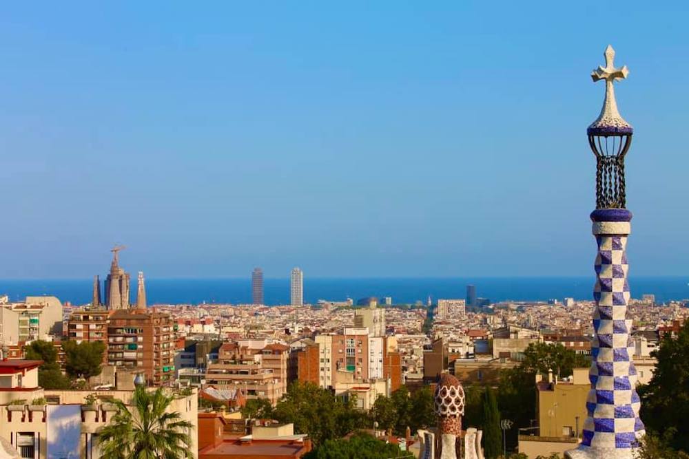 Uitzicht vanaf Parc Güell