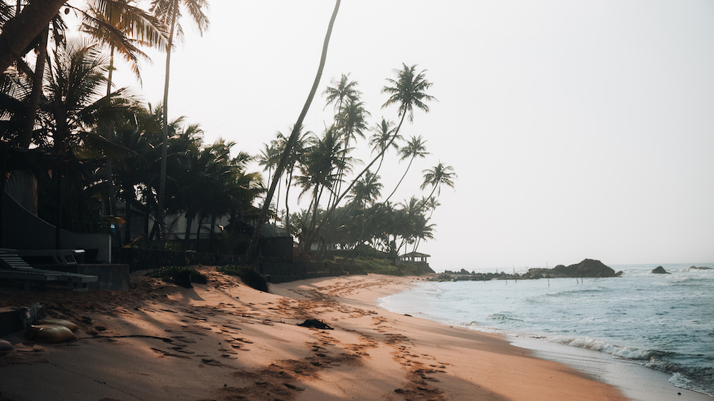 Unawatuna, stranden Sri Lanka