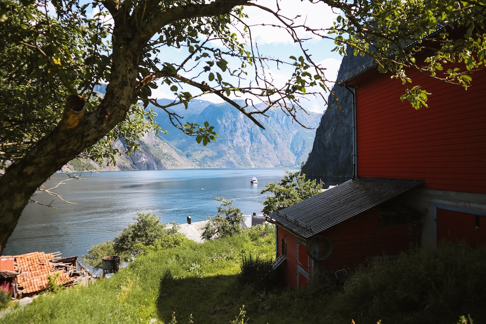 Undredal uitzicht, Nærøyfjord Nationaal Park