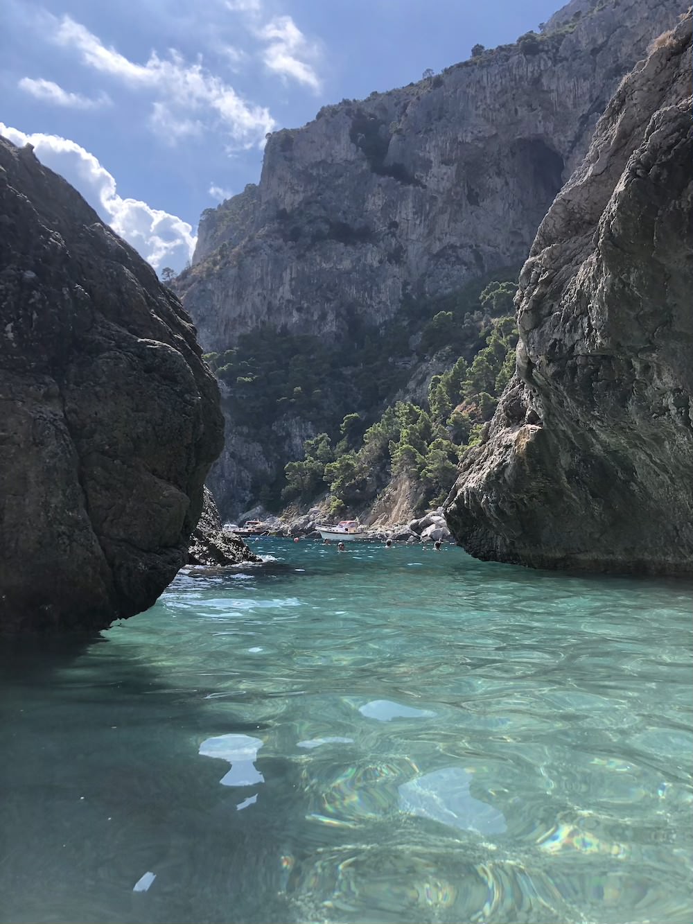 Van Napels naar Capri, Strand